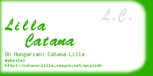 lilla catana business card